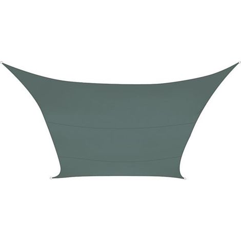 Velleman Telo ombreggiante Perel grigio verde 3,6x3,6 m