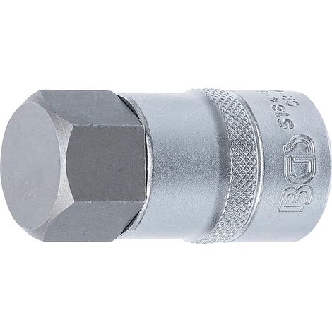 BGS Bit-Einsatz Antrieb Innenvierkant 12,5 mm (1/2") Innensechskant 24 mm - 5184-H24