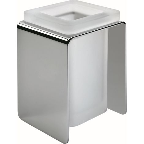 COLOMBO DESIGN Forever bicchiere vetro satinato cromato codice prod: B29410CR-VAN (1/3)