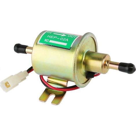 Pompe à carburant électrique universelle basse pression 12 V, compatible avec les carburateurs de tondeuses à gazon, moteurs essence et diesel, pression 2,5-4 psi, modèle HEP-02A (1/5)