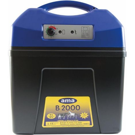 Elettrificatore Ranch B2000 con alimentazione a 9/12 V per recinti - Modello AMA 58510