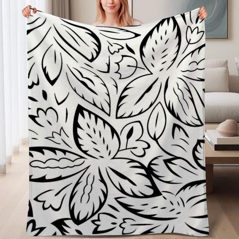 Couverture de lit en polaire, couverture de luxe douce en microfibre toutes saisons, décoration intérieure élégante, cadeau pour femmes hommes, 6080 pouces (1/4)