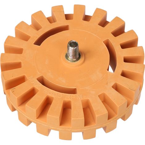 Le disque et la roue à gomme pneumatiques de 4 pouces pour enlever l'adhésif conviennent pour retirer les autocollants, les décalcomanies et les graphismes adhésifs automobiles. (1/5)