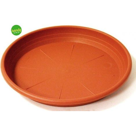 SOTTOVASO 'CILINDRO' Ø 22 cm (vaso Ø 30) - Colore terracotta