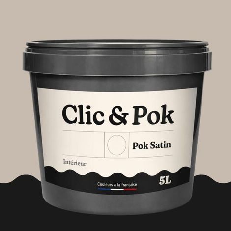 Peinture Satin - POK - Lin Médium - 5L - 16 Coloris - Intérieur