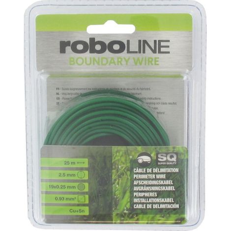 Cable de instalación perimetral de 25 m para cortacéspedes robóticos SANS MARQUE