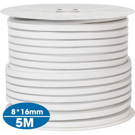 5M 8 x 16mm LED Strip 220V RGB Neon Flex Rope Light Waterproof LED Strip 5050 LED Neon Flex Tube IP65 Waterproof Rope Lamp (1/3)