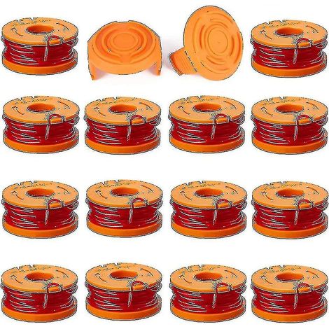 Lot de 16 bobines de fil de coupe-bordures Worx WA0010 WG175, 3 m (10 pi), pièces de rechange de haute qualité (1/5)