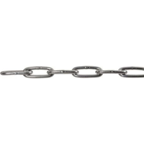 Catena in acciaio rotondo V4A 5 mm UNIVERSALE CK50RVS