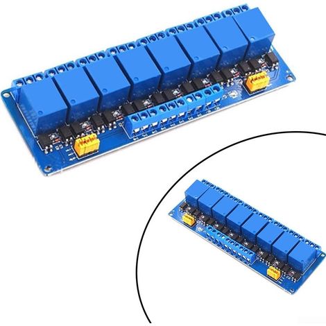 Module relais 8 canaux avec isolation par optocoupleur pour (1/3)