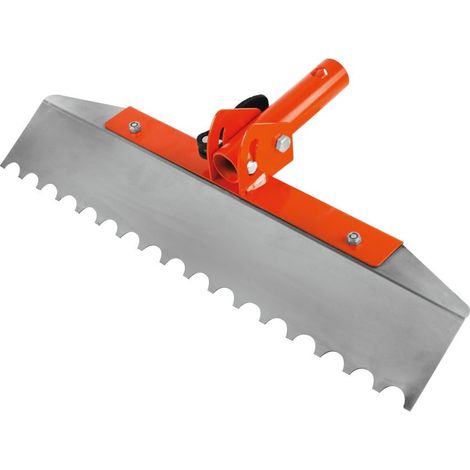 Platoir articulé à lame dentée demi-ronde – Compatible manche télescopique