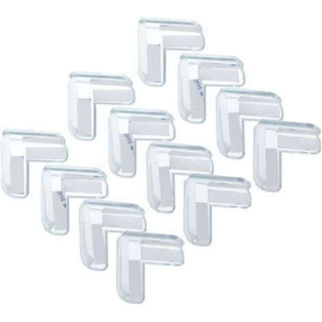 12 Pièces Protections d'angle Anti-Collision Protections d'angle de Meubles protège-Coins Transparents pour Tables gardes de Coin pour Enfants Protections d'angle pour bébé (1/4)