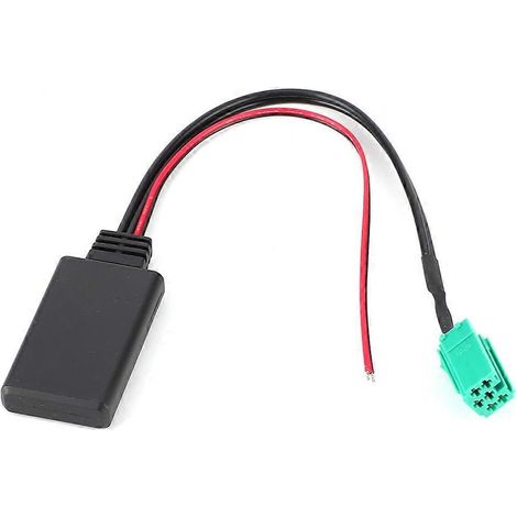 Adaptateur de câble d'entrée Bluetooth stéréo 6 broches pour voiture, compatible avec Renault Clio Espace Laguna (1/4)
