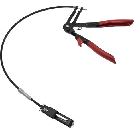 Pince à collier flexible en acier au manganèse 65, à long bras et à ressort, pour tuyau d'essence ou de fioul. (1/5)