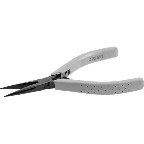 Pince à Becs Demi Ronds Longs-Micro-Tech, Gris, Noir