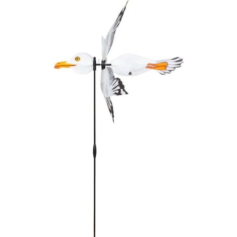 Elemento decorativo de jardín hq-invento breezy wings seagull mecanismo patentado poliéster