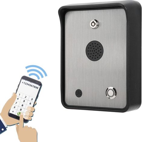 Zoternen – Interphone vidéo GSM étanche – Appel à distance – Compatible alarme – Communication bidirectionnelle – Installation facile (1/5)