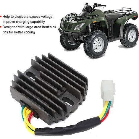 Accesorios para regulador de voltaje rectificador para Arctic Cat 400 500/Bearcat 454 - Pieza compatible