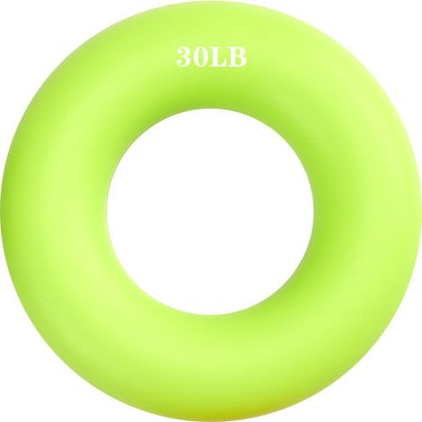 Silikon-Fingertrainer, Handgriff, Fitness-Fidget-Spielzeugball, Muskelaufbau-Gummiring, 1 Stück (Grün) (1/5)