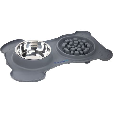 Comedero Lento con Bebedero para Perros 360ml Glückpet