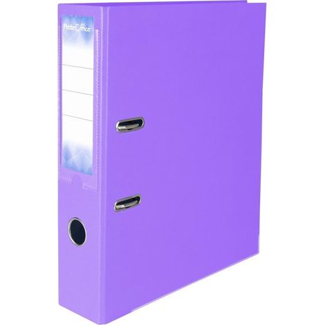 Carpeta pequeña de oficina A4/75 mm color morado Strigo