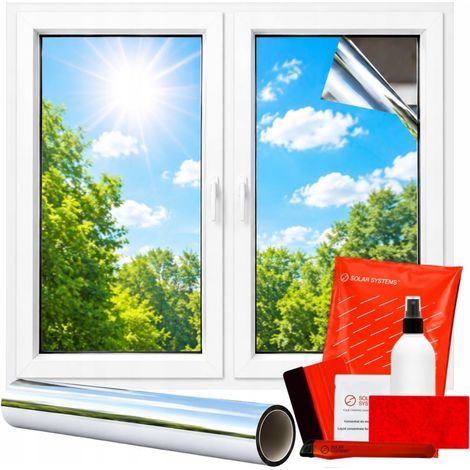 Solar Systems Indoor Solar Film – Self-Adhesive Window Film for Thermal Insulation with Mounting Kit – Anti-UV – Anti-Scratch Protection Layer – Ideal for Summer and Winter 152 x 300 cm