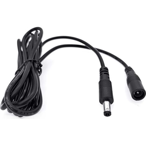 2M Câble d'alimentation d'extension 2.1mm x 5.5mm pour caméras vidéosurveillance, câble d'alimentation DC Femelle-mâle 5.5 x 2.1 mm pour C110, C211, C510W TC70 caméras, Rubans LED (1/5)