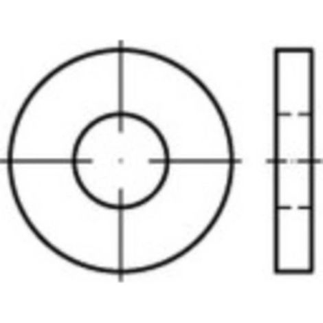 [NEUWERTIG] B-Ware Toolcraft Unterlegscheibe Beilagscheibe Edelstahl A2 Din 7349 13 Mm 50 Stück