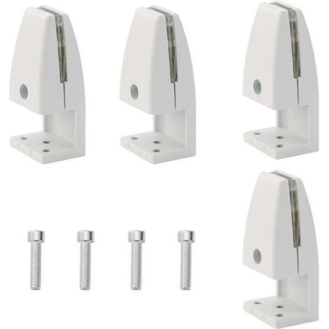 Pince De Séparation De Bureau - Alliage D'aluminium - Hauteur Réglable 30 Mm - Épaisseur 5 À 20 Mm - Pour Panneau D'intimité - Lot De 4 (1/4)