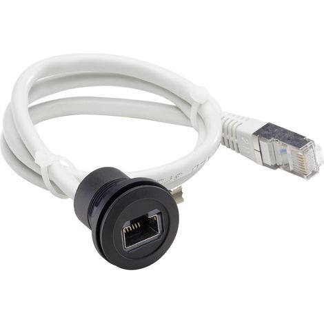 Schlegel RRJRJ45SW RJ45-Einbaubuchse RRJRJ45SW Buchse, Einbau, Stecker, gerade Schwarz 1 St.