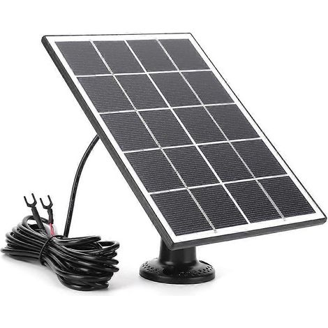 Chargeur solaire 20 W pour sonnettes vidéo Ring, support réglable à 360°, compatible avec les modèles 4/3/3 Plus/2, noir (1/5)