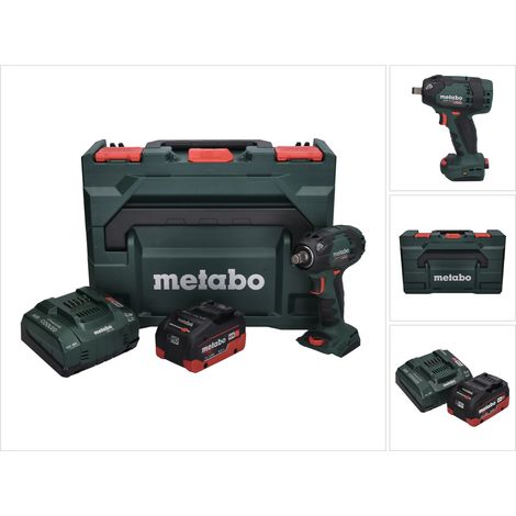 Metabo SSW 18 LTX 300 BL avvitatore a impulsi a batteria 18 V 300 Nm 1/2" brushless + 1x batteria ricaricabile 8,0 Ah + caricatore + metaBOX