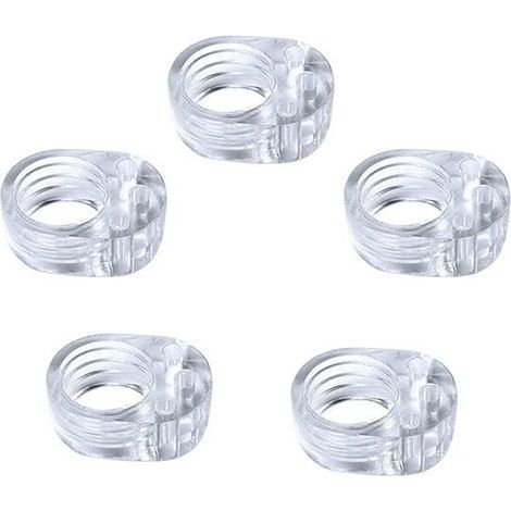 Protection poignee porte protège poignée porte double transparents et protege mur pour poignée de fenêtre pour protéger contre les marques (5PCS) (1/5)