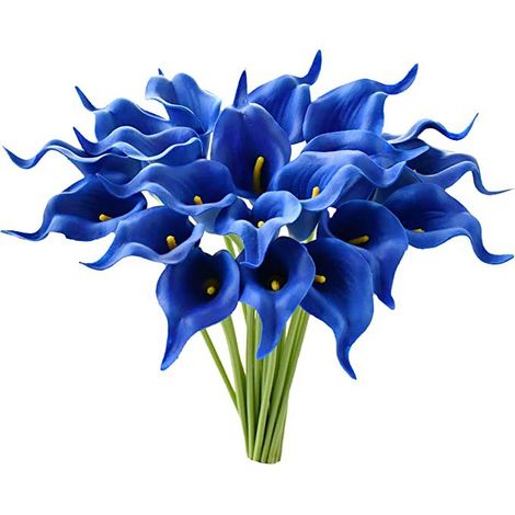 10 bouquets de lys calla artificiels en PU, élégants et réalistes-AquaForge