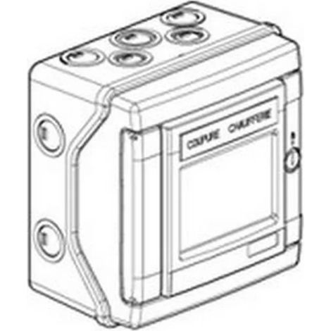 Legrand 038090 - Plexo safety box equipped IP 55 - IK 07 - 1 4P circuit breaker + 1 indicator light