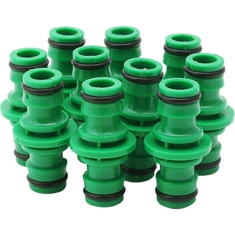 Lot de 10 raccords rapides unidirectionnels pour tuyau d'arrosage 1/2" (neufs) (1/4)