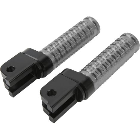 Paire de repose-pieds conducteur avant gauche et droit pour moto Benelli Leoncino 500/800 (gris) (1/5)