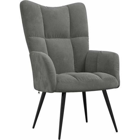 Maison Exclusive - Relaxsessel Dunkelgrau Samt (1/5)