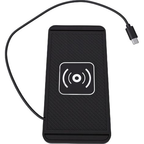 Tapis de Chargement Magnétique pour Voiture, Chargeur sans Fil Rapide 20 W avec Câble USB C de 30 Cm et Design Antidérapant, pour Téléphone iOS 11/12/14/15/16/17 et Note 10 (1/5)