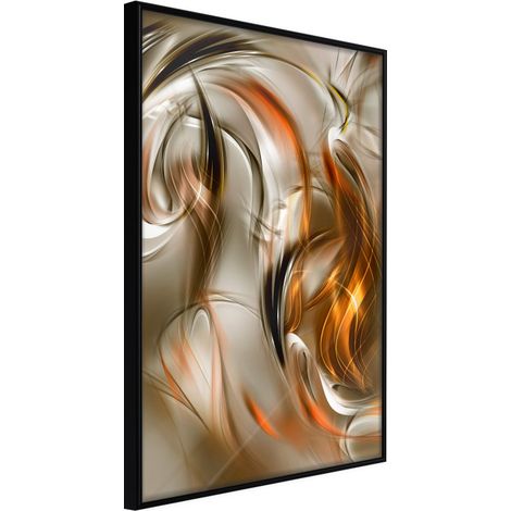 Affiche Murale Encadrée "Amber Breeze" 21 x 30 cm Noir