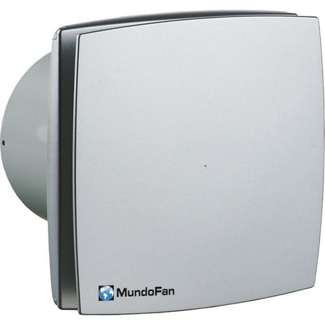 Extractor de baño decorativo plata mate Aludecor-mu Plata 150mm Plata 150mm