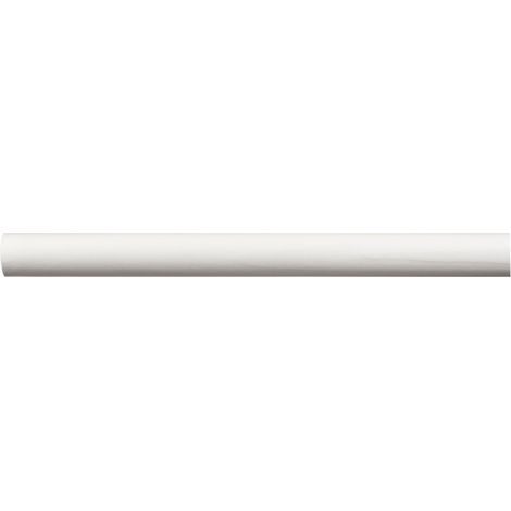 bastone per tende in legno da 200 cm con diametro 28 mm - bianco