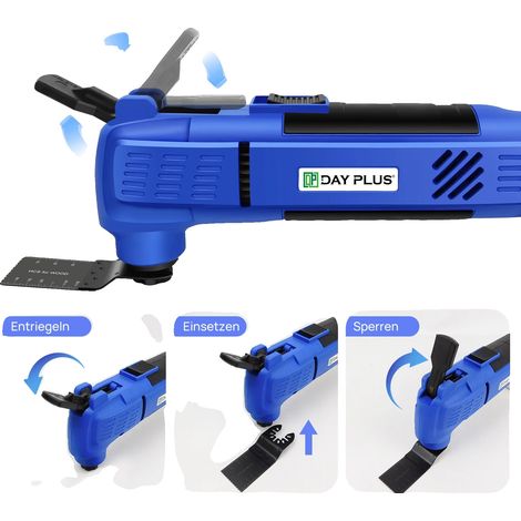 Herramienta multioscilante, velocidad de 22000 RPM, 15 accesorios incluidos, herramienta multioscilante (1/5)