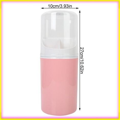 keenso tube de baguettes anti-poussière Porte-baguettes Mural Avec Couvercle Baguettes à Poussière Tube culinaires support Rose (1/5)