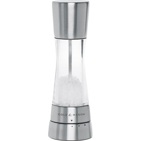 Cole & Mason H59402G Derwent Moulin à sel Inox/transparent 190 mm (1/4)