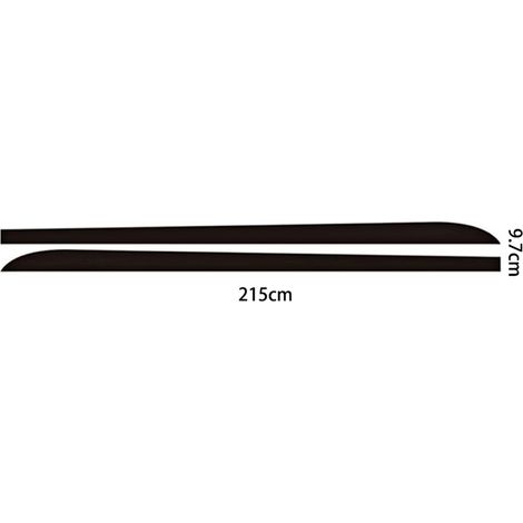 (Noir) 2 autocollants de bas de caisse noirs/fibre de carbone avec colle de transfert, compatibles avec BMW Série 1, 3, 4, 5 et 6 (F30, F35, F31) (1/4)