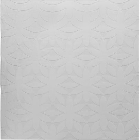 Area Rug Light Grey Fabric 160 x 160 cm Jacquard Square Shape Accent Rug HOOD (1/5)