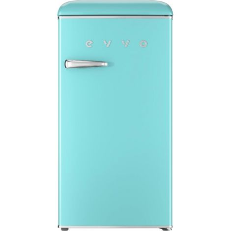 EVVO Petit réfrigérateur rétro, capacité 84 L + 11 L de congélateur, design vintage, basse consommation, silencieux, contrôle d (1/5)