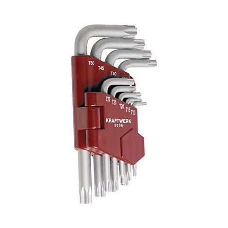 Jeu de clés mâles Torx 9 pièces kraftwerk - X Modèle 9 clés mâles (1/3)
