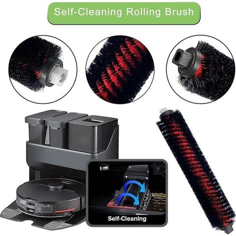 Kit accessoires pour Roborock S7 MaxV Ultra / S7 Pro Ultra Aspirateur, 2 Brosses Principales, 1 Brosse de Nettoyage, 6 Brosses La (1/3)
